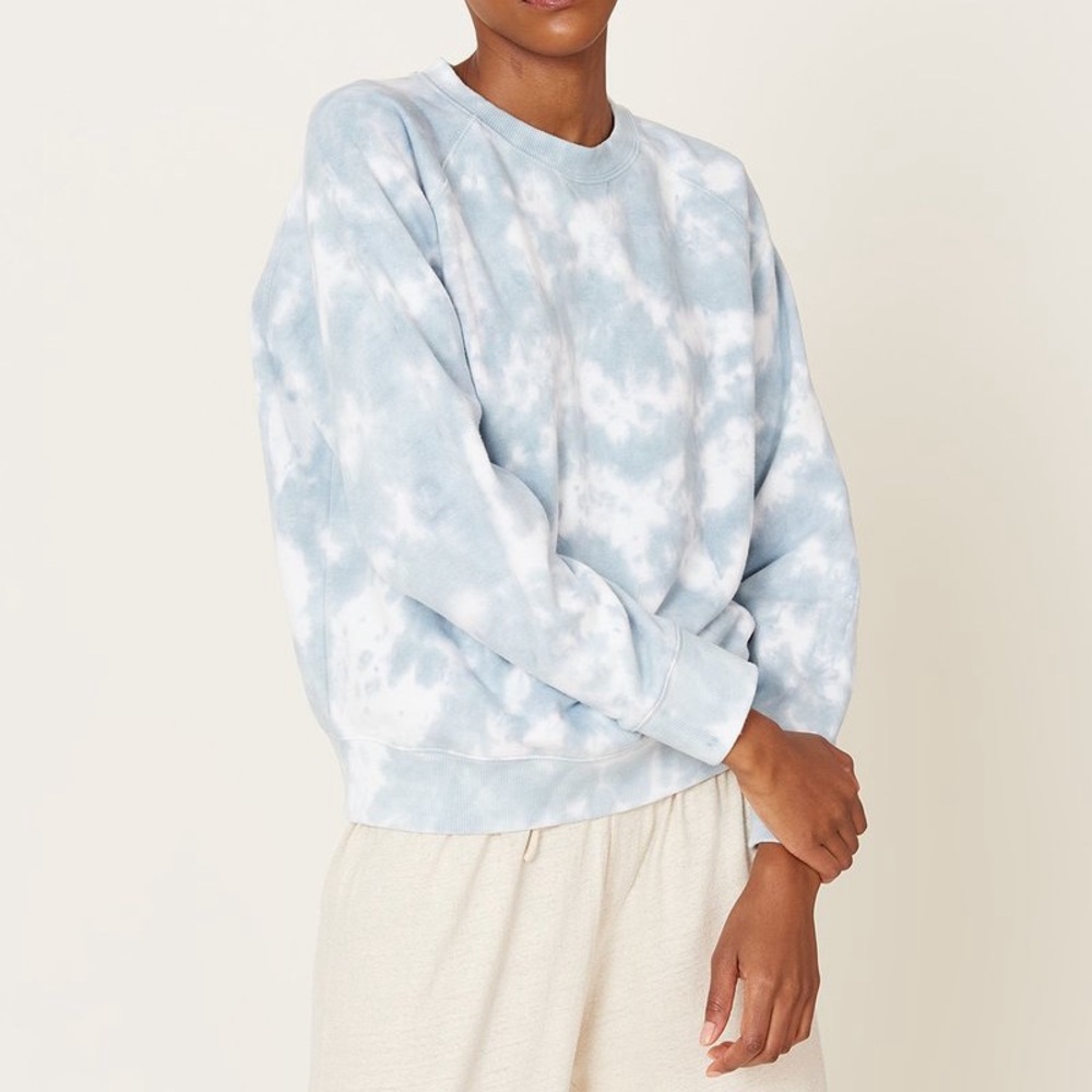 Richer Poorer Recycled Fleece Sweatshirt - Blue Mirage Tie Dye